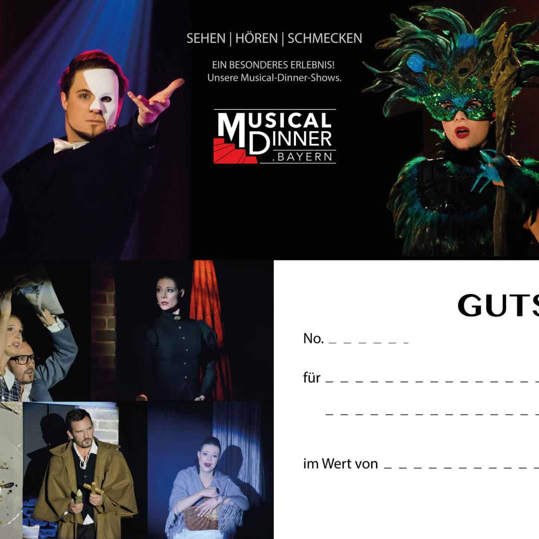 Gutschein Musicaldinner Bayern